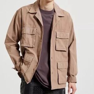 BDG Urban Outfitters Men’s Size S Gorpcore Utility Military Jacket Khaki